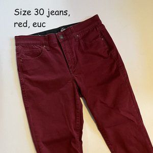 Size 30 Lularoe jeans, dark red (21)